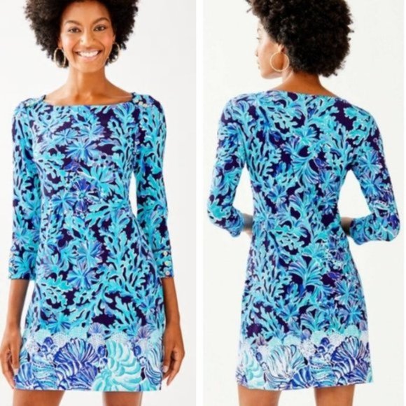 Lilly Pulitzer Dresses & Skirts - Lilly Pulitzer | Navy In Too Deep UPF Sophie Dress